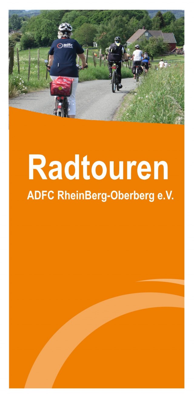 Den aktuellen gedruckten Tourenflyer gibt es in der Radstation Bergisch Gladbach